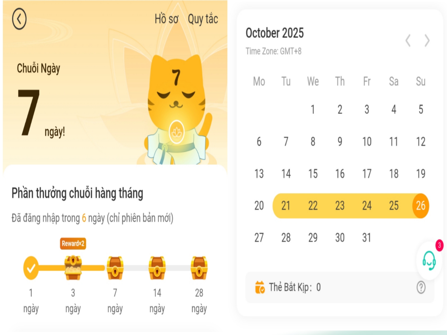 Điểm danh nhận quà